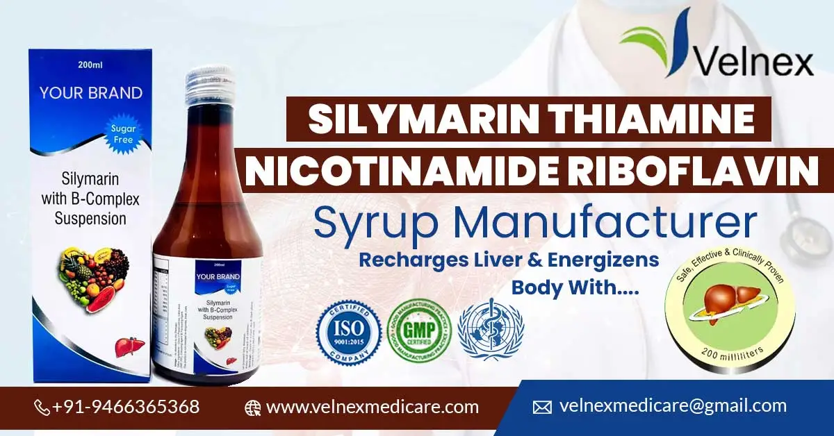 Silymarin Thiamine Nicotinamide Riboflavin Syrup Manufacturer